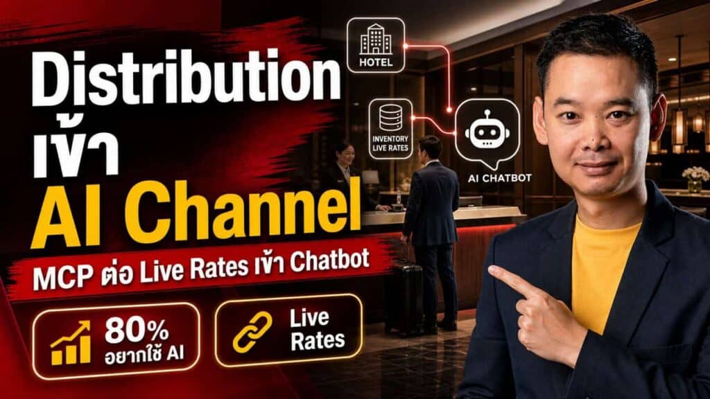 SiteMinder ต่อท่อ Inventory โรงแรมเข้า AI Chatbot โดยตรงผ่าน MCP — 80% นักท่องเที่ยวอยากให้ AI ช่วยจอง โรงแรมที่ไม่พร้อมจะโดนผ่าน