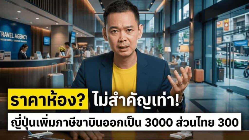 ญี่ปุ่นขึ้นภาษีนักท่องเที่ยวขาออก 3 เท่าเป็น 3,000 เยน — บทเรียน ‘ต้นทุนทั้งทริป’ สำหรับโรงแรมไทย