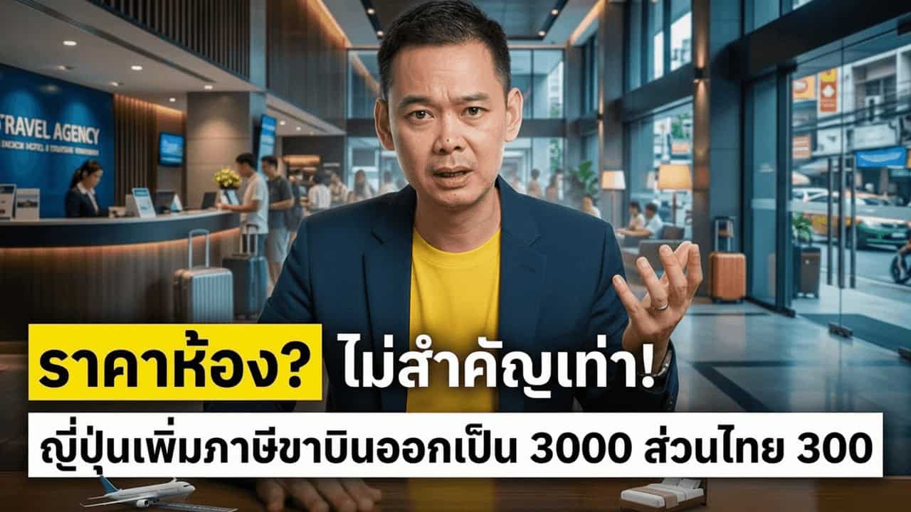 ญี่ปุ่นขึ้นภาษีนักท่องเที่ยวขาออก 3 เท่าเป็น 3,000 เยน — บทเรียน ‘ต้นทุนทั้งทริป’ สำหรับโรงแรมไทย