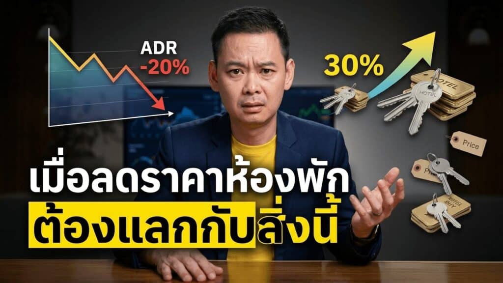 ลด ADR 20% ต้องขายเพิ่ม 30% ถึงจะเท่าทุน — เลขที่ควรกางก่อนกดลดราคา