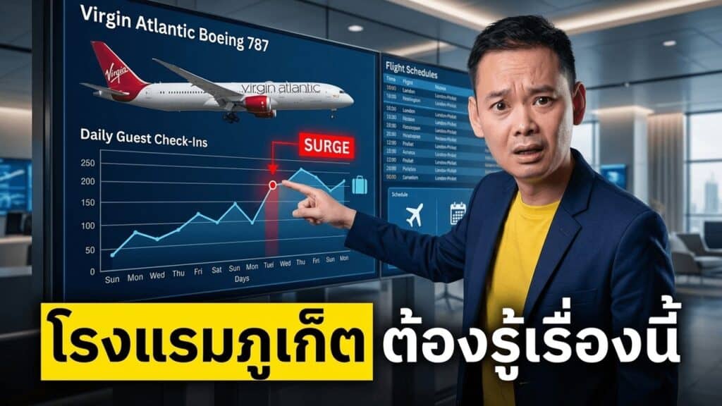 Virgin Atlantic บินตรง ลอนดอน–ภูเก็ต 774 ที่นั่งต่อสัปดาห์ — ที่โรงแรมต้องดูคือ วันเครื่องลง ไม่ใช่ที่นั่ง